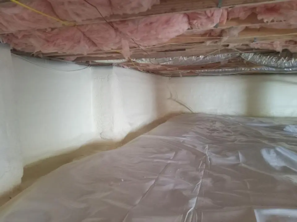 Crawl space encapsulation with closed-cell spray foam for Attic Insulation in Casa de Oro-Mount Helix
